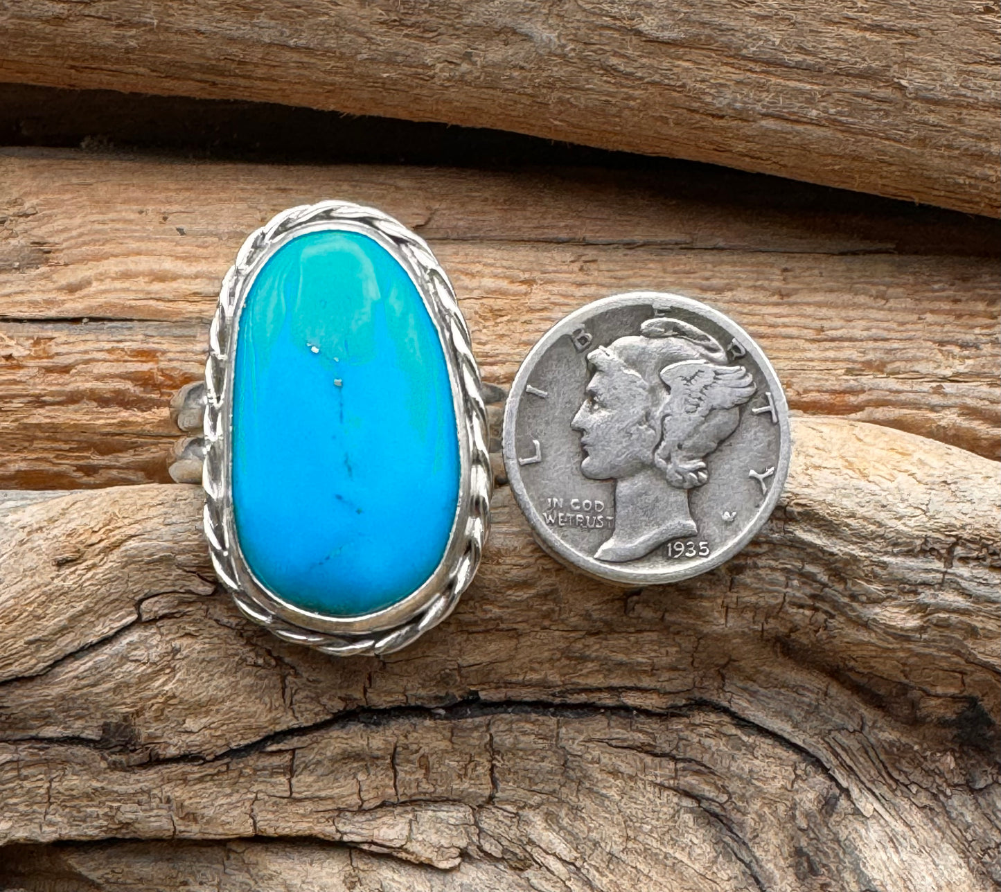 Turquoise Ring incredible blue sleeping beauty turquoise