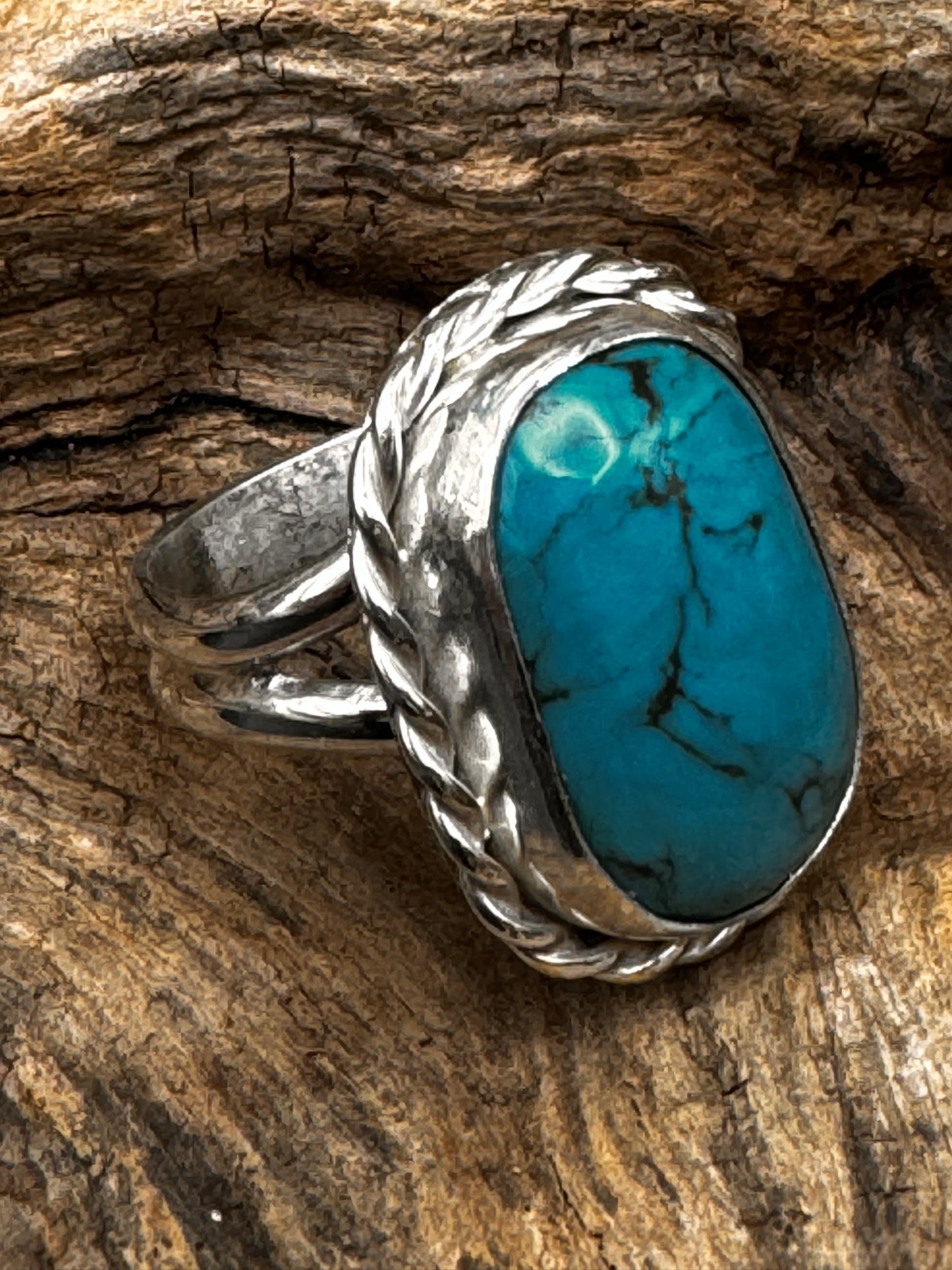 turquoise ring deep blue sleeping beauty turquoise