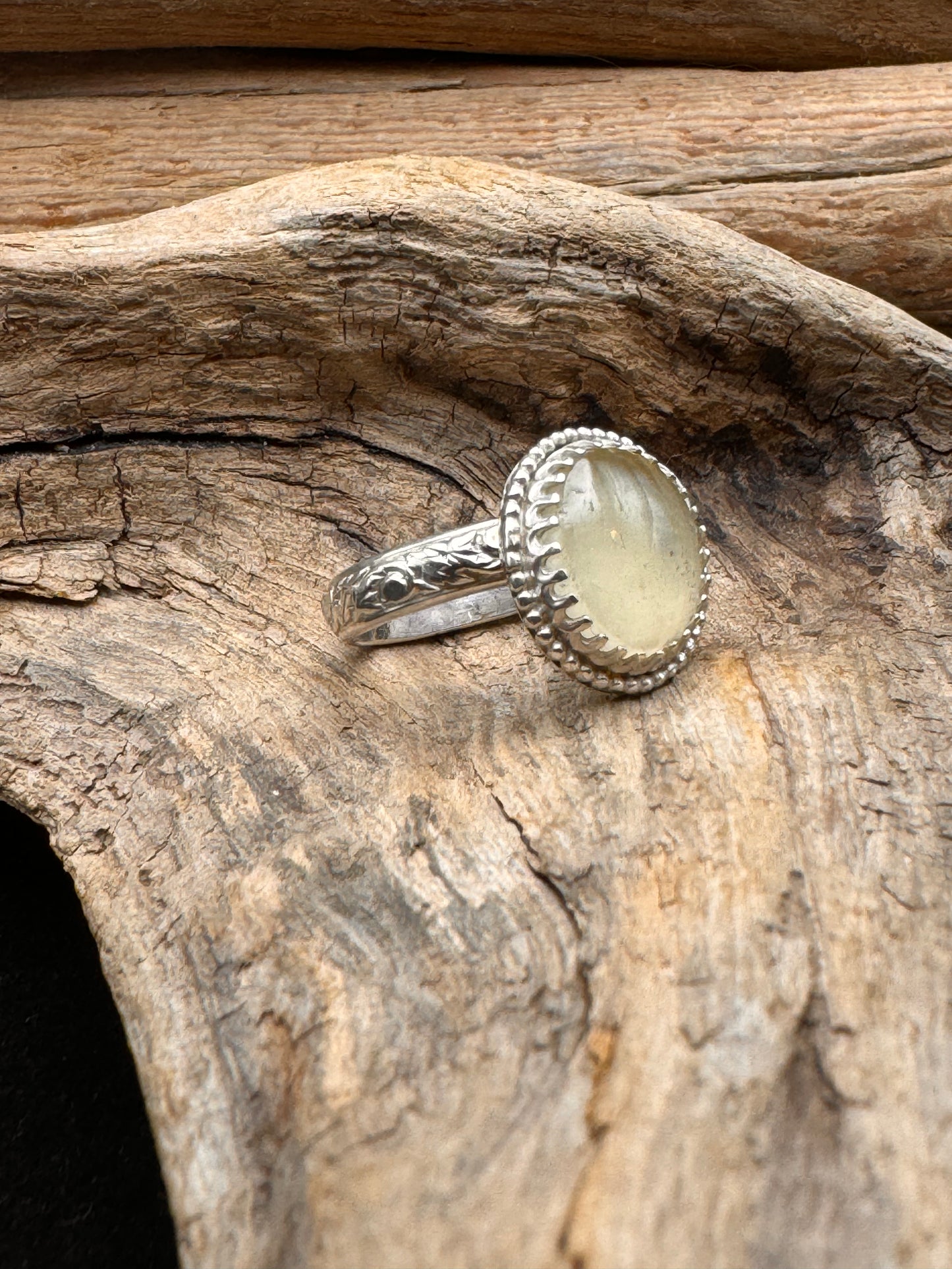 Utah honeycomb calcite ring