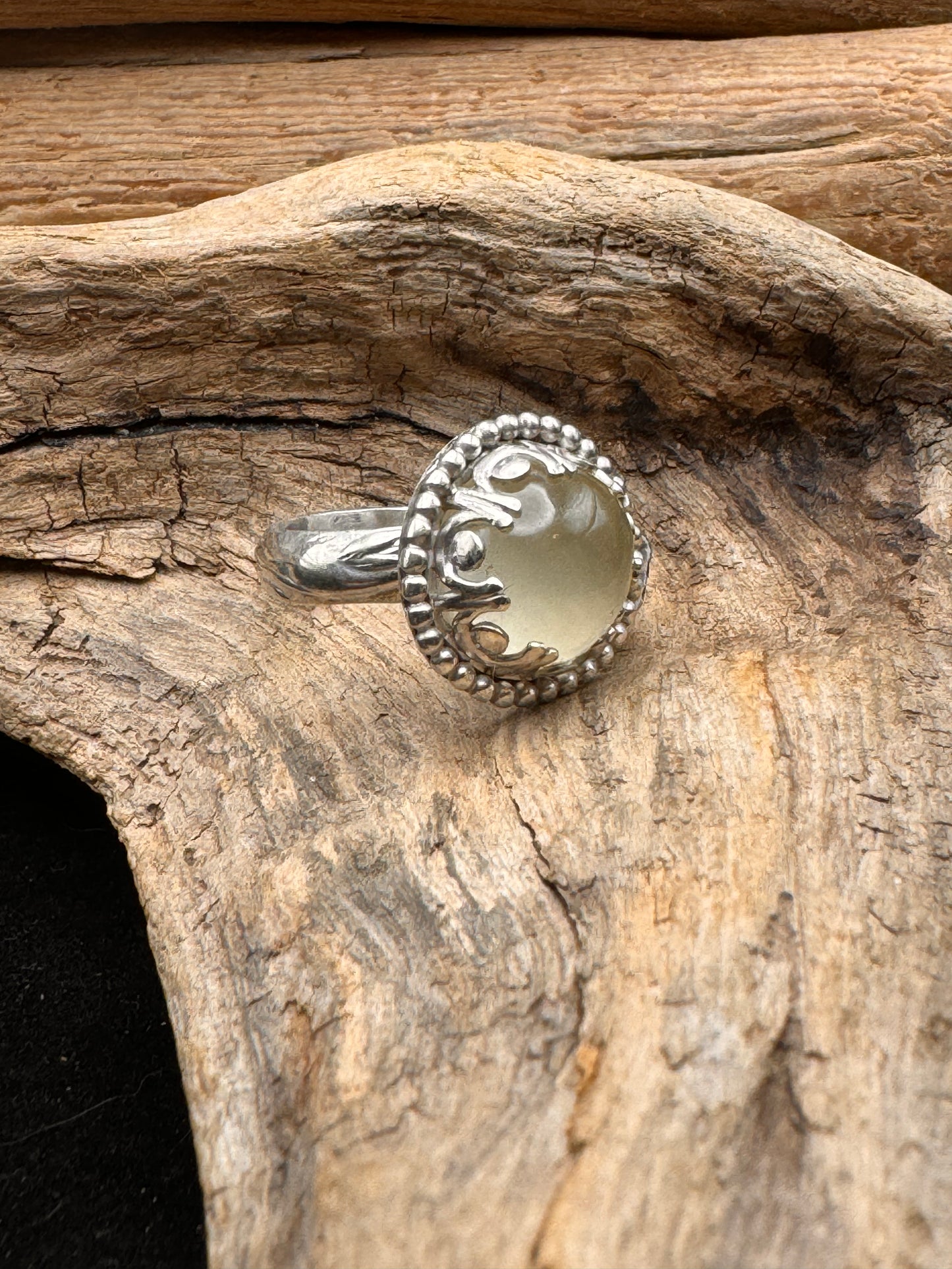 Utah honeycomb calcite ring