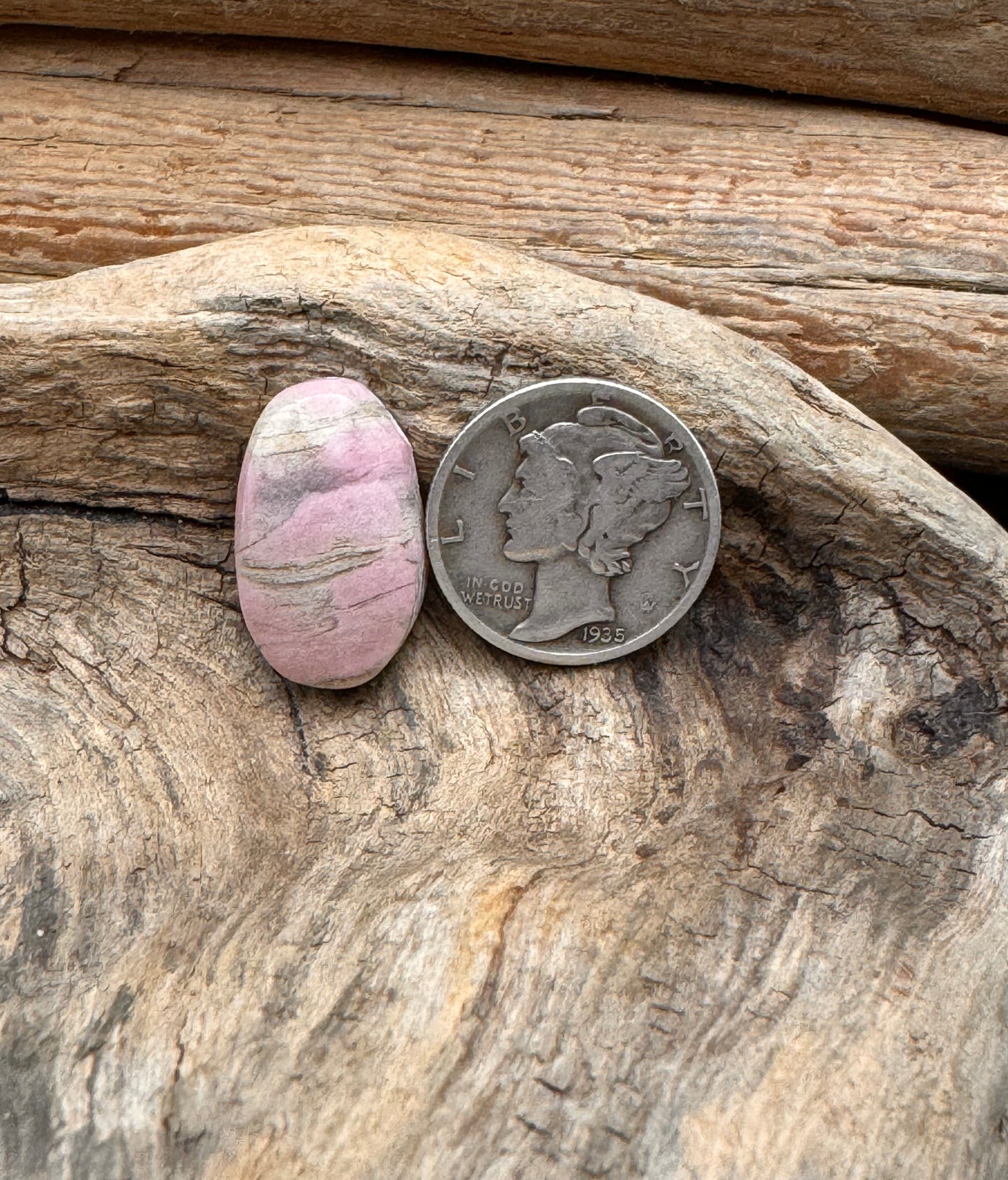 Rhodochrosite cabochon