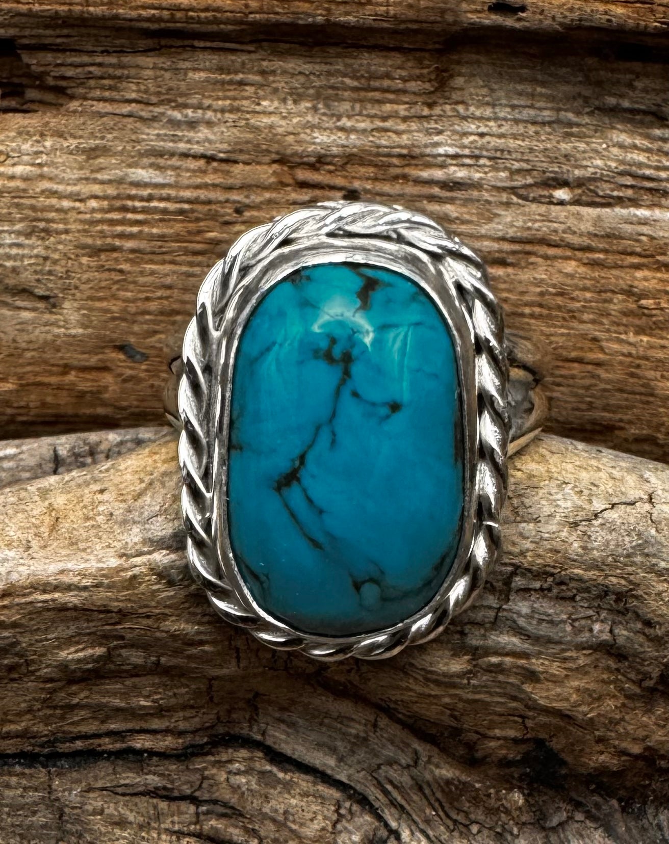 turquoise ring deep blue sleeping beauty turquoise