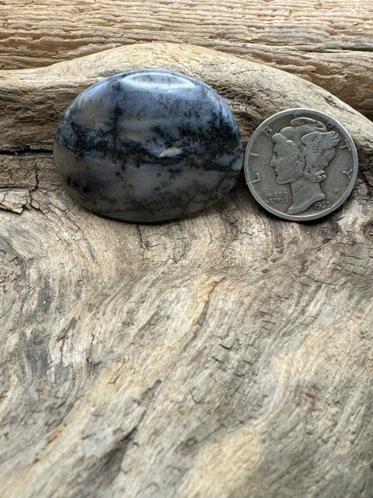 Moss agate cabochon ￼