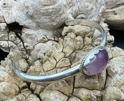 Purple fluorite bracelet