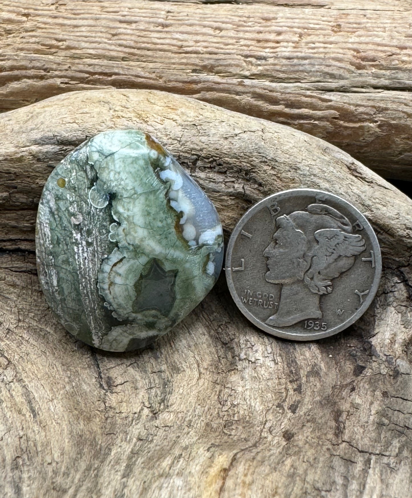 Rainforest Jasper cabochon ￼