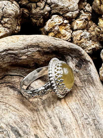 Utah honeycomb calcite ring