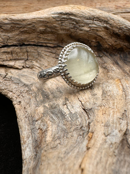 Utah honeycomb calcite ring