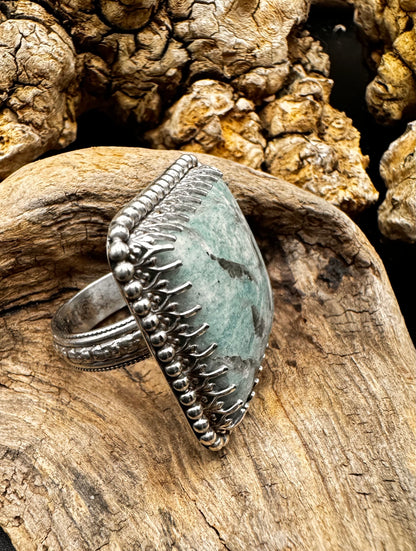 Blue feldspar ring