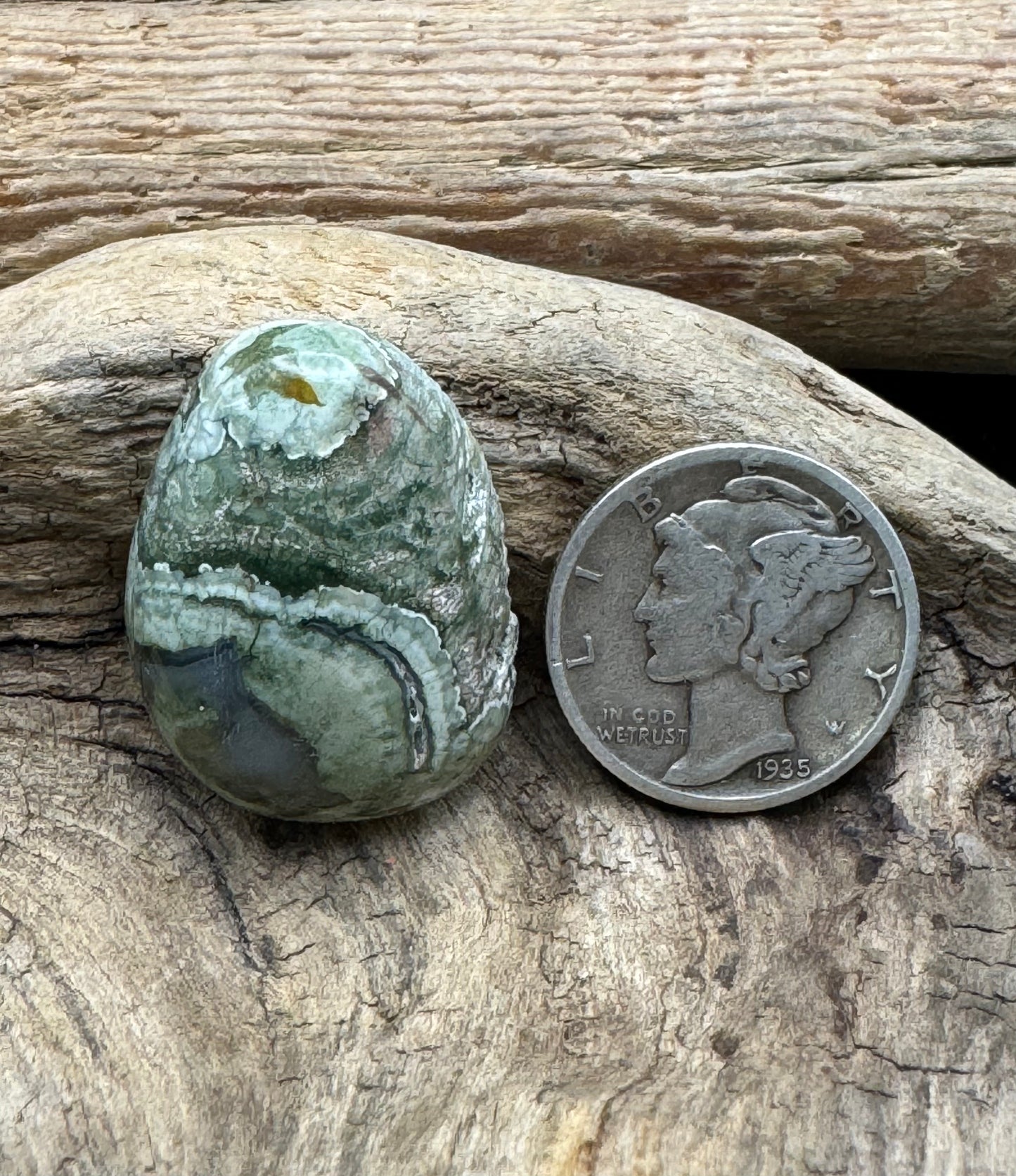 Rainforest Jasper cabochon ￼