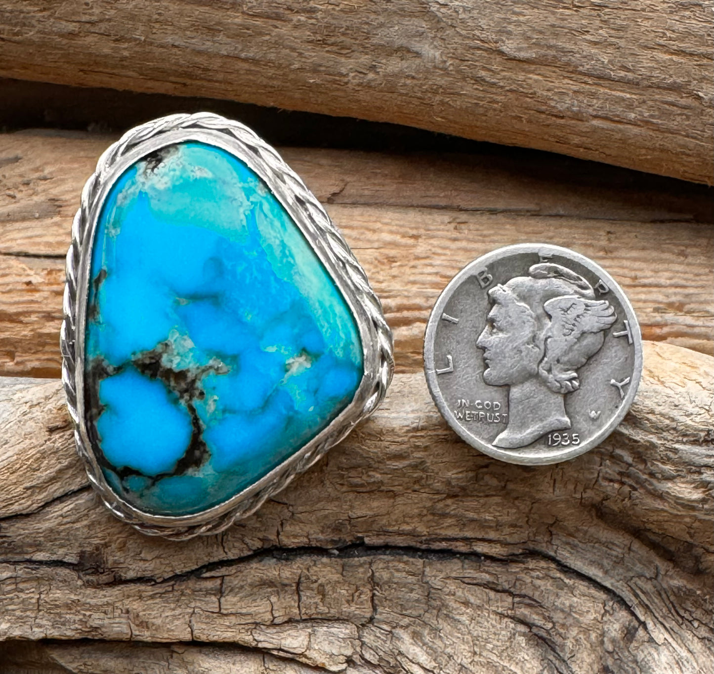 Turquoise Ring exquisite sleeping  beauty turquoise.