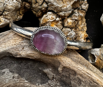 Purple fluorite bracelet