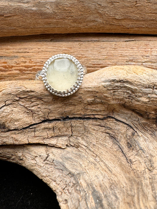 Utah honeycomb calcite ring