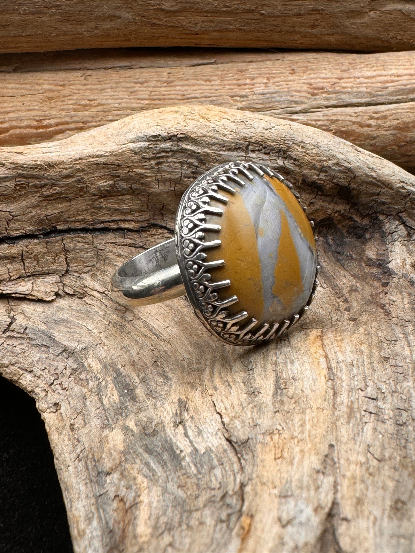 Caramel Jasper ring