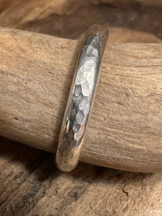 Silver stacker ring