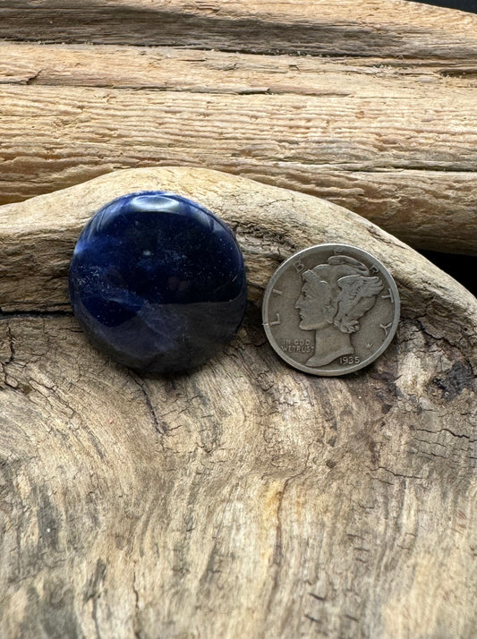 Blue sodalite cabochon